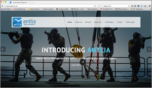 Antlia Marine Managemen Website